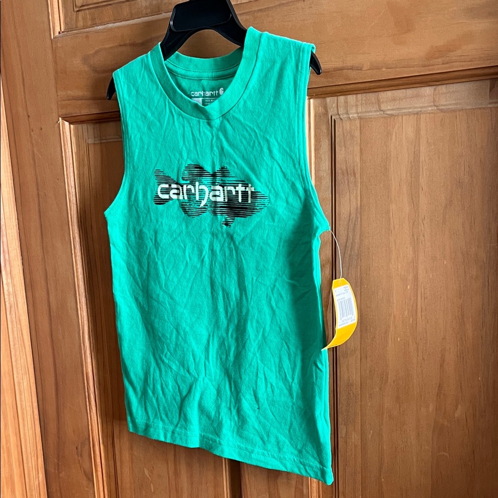 Carhartt Teal Graphic Tank Top